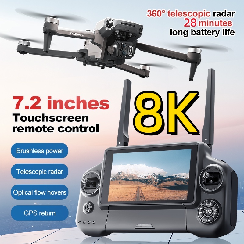 Drone Gimbal Brushless - 8K 3-assige Gimbal Brushless 7,2 inch