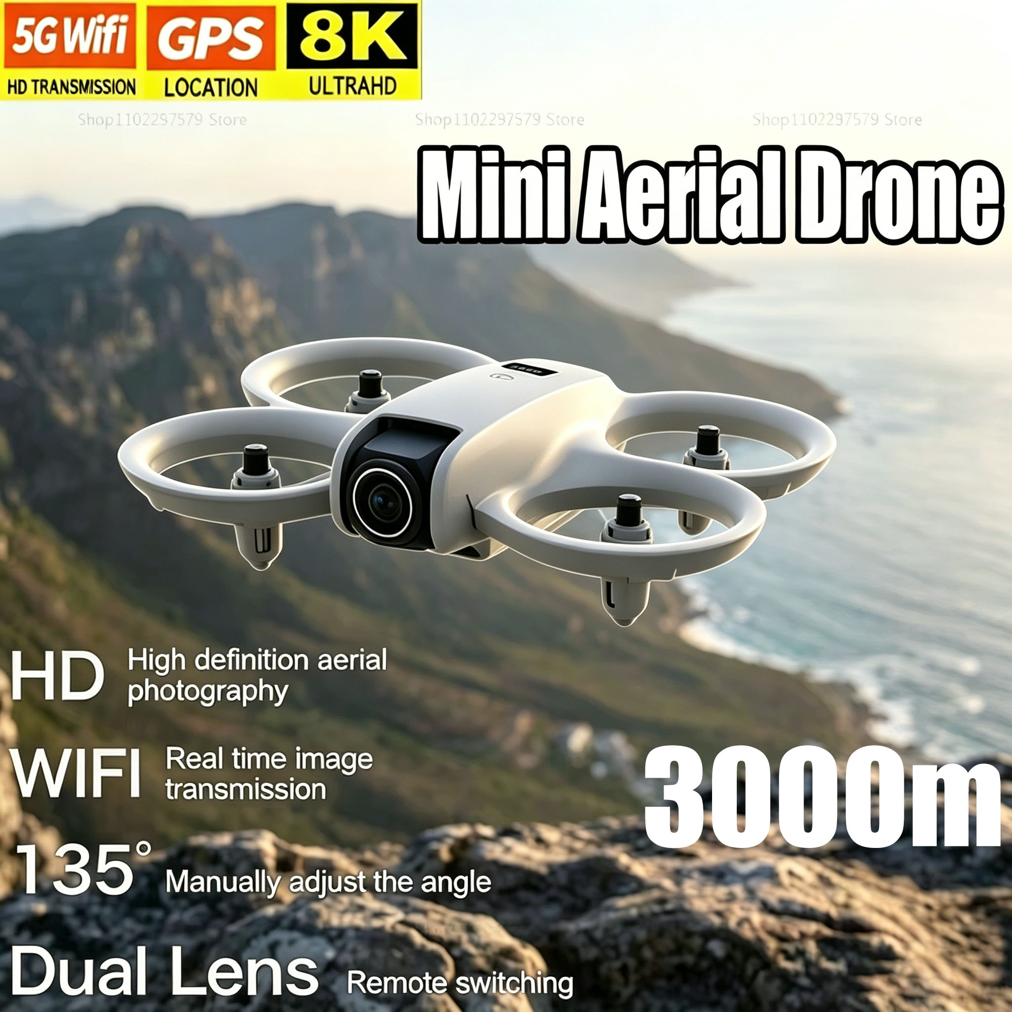 Drone Gimbal Brushless - Mini Drone met 8K HD Camera