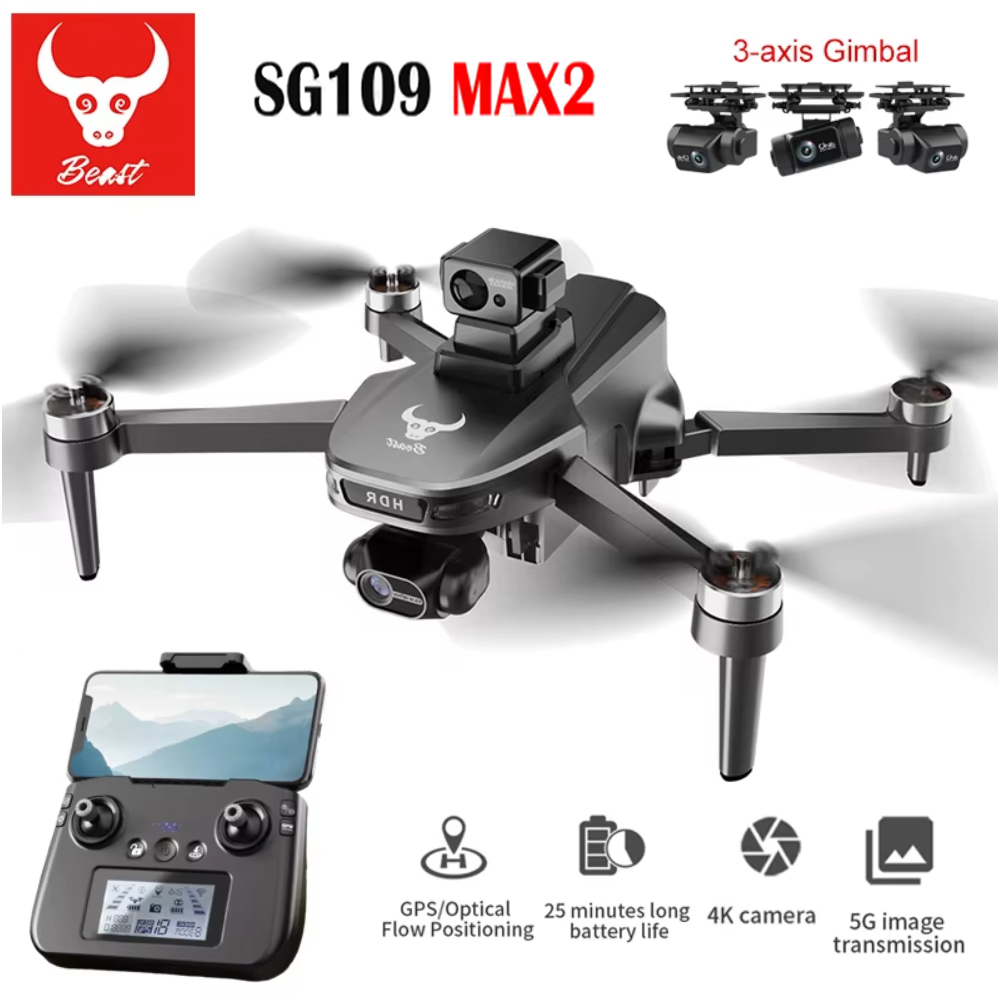 Drone Gimbal Brushless - SG109 MAX2 Professionele FPV 8K Camera