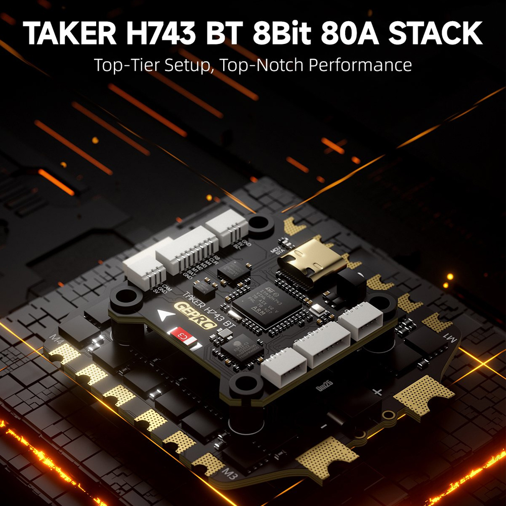 GEPRC TAKER H743 BT 8Bit 80A S - Drone Gimbal Controller recensie en prijs