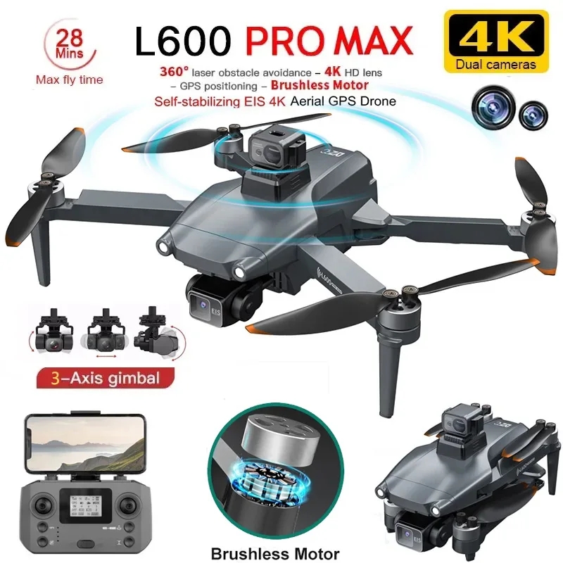 L600 PRO MAX GPS Drone Profess - Drone Gimbal Brushless recensie en prijs