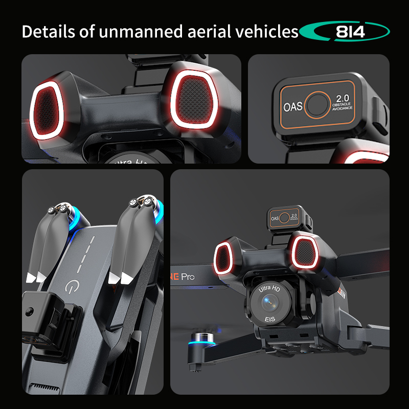 814 drone profissional 4K HD C - Drone Gimbal Brushless recensie en prijs