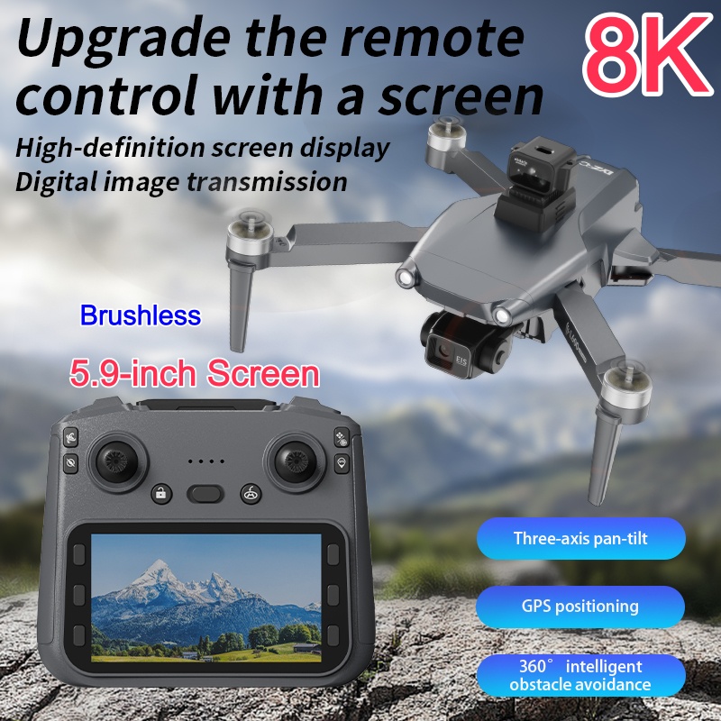 8K ESC Dual Camera Drone GPS-p - Drone Gimbal Brushless recensie en prijs