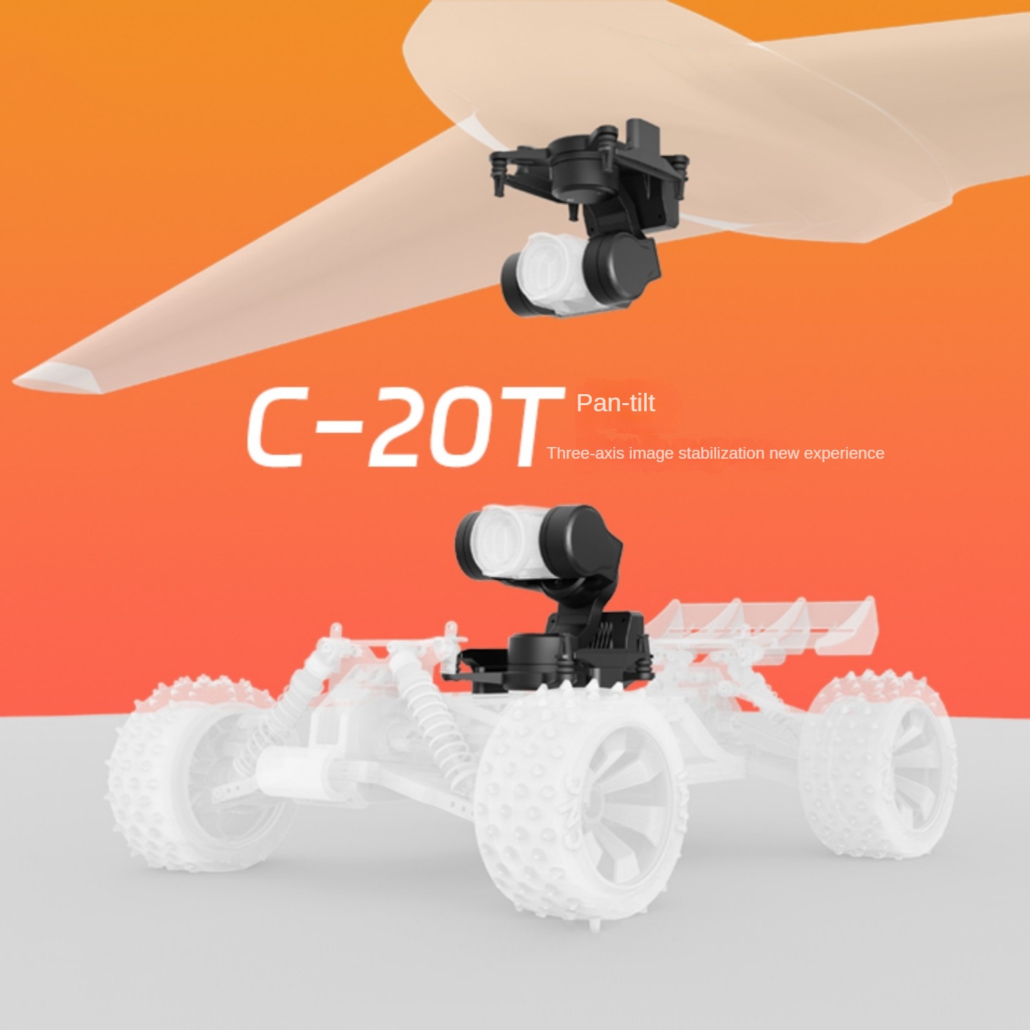 NCZOBOE C-20T 3-assige O4 FPV  - Drone Gimbal 3 Axis recensie en prijs